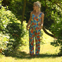 Combinaison LOUNA - Satin de coton jardin solaire - Quintessence