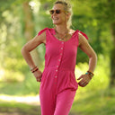 Combinaison LOUNA - Viscose/lin fushia - Quintessence