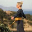 Combinaison Perla - flanelle de coton bleu ardoise chiné - Quintessence