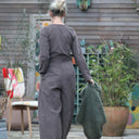 Combinaison Perla - velours milleraies moka - Quintessence