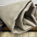 Coupon - lin très épais beige 133x135 (F42) - Quintessence