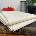 coupon - toile coton blanc cassé 110x150 - E63 - Quintessence