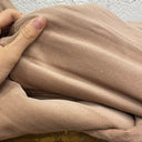 Coupon - velours milleraies moka 140x290 (F44) - Quintessence