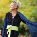 Écharpe Léonie bleu indigo - Quintessence