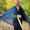 Écharpe Léonie bleu indigo - Quintessence