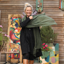 Écharpe Léonie kaki - Quintessence