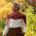 Écharpe Léonie rose boisé - Quintessence