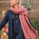 Écharpe Léonie rose boisé - Quintessence