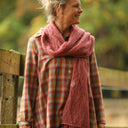 Écharpe Léonie rose boisé - Quintessence