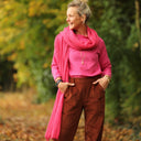 Écharpe Léonie rose fushia - Quintessence