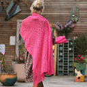 Écharpe Léonie rose fushia - Quintessence