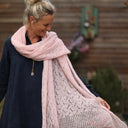 Écharpe Léonie rose poudré - Quintessence