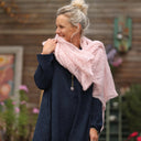 Écharpe Léonie rose poudré - Quintessence