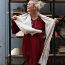 Écharpe Viviane — maille douce beige - Quintessence