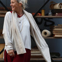 Écharpe Viviane — maille douce beige - Quintessence