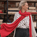Écharpe Viviane — maille douce coquelicot - Quintessence