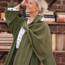 Écharpe Viviane — maille douce kaki - Quintessence