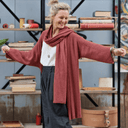 Écharpe Viviane — maille douce terracotta - Quintessence