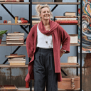 Écharpe Viviane — maille douce terracotta - Quintessence