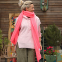 Echarpe Zénia - Rose fluo - Quintessence
