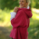 Flavie – Surchemise à capuche – Double gaze fuchsia - Quintessence