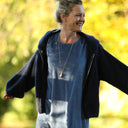 Gilet capuche Tulia - Marine - Quintessence