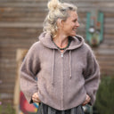 Gilet capuche Tulia - Moka - Quintessence