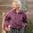 Gilet capuche Tulia - Prune - Quintessence