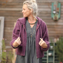 Gilet capuche Tulia - Prune - Quintessence