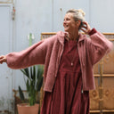 Gilet capuche Tulia - Rose boisé - Quintessence