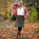 Gilet capuche Tulia - Rose boisé - Quintessence