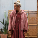 Gilet capuche Tulia - Rose boisé - Quintessence