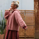 Gilet capuche Tulia - Rose boisé - Quintessence