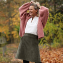 Gilet capuche Tulia - Rose boisé - Quintessence