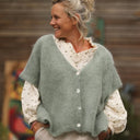 Gilet Cassiopé - Vert mousse - Quintessence