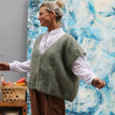 Gilet Cassiopé - Vert mousse - Quintessence