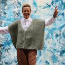 Gilet Cassiopé - Vert mousse - Quintessence