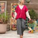 Gilet Claudia - Framboise - Quintessence