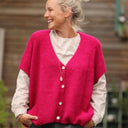 Gilet Claudia - Framboise - Quintessence