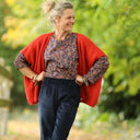 Gilet Claudia - Orange crépuscule - Quintessence