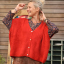 Gilet Claudia - Orange crépuscule - Quintessence