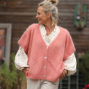 Gilet Claudia - Rose boisé - Quintessence