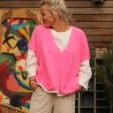 Gilet Claudia - Rose fluo - Quintessence
