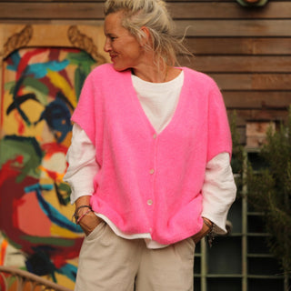 Gilet Claudia - Rose fluo