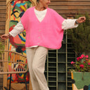 Gilet Claudia - Rose fluo - Quintessence