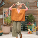 Gilet Claudia - Safran - Quintessence