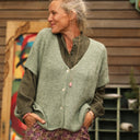 Gilet Claudia - Vert mousse - Quintessence