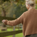 Gilet col rond Armance — mohair camel - Quintessence