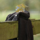 Gilet col rond Armance — mohair chocolat - Quintessence