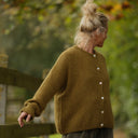 Gilet col rond Armance — mohair kiwi - Quintessence